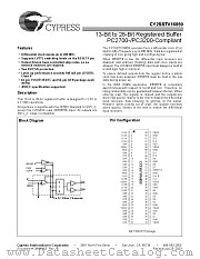 CY2SSTV16859ZI datasheet pdf Cypress