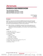 HN58X24256TIE datasheet pdf Renesas