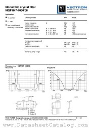 MQF10.7-1000/08 datasheet pdf Vectron
