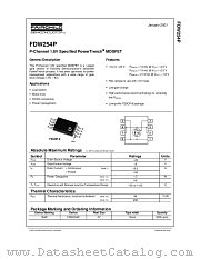 FDW254P_NL datasheet pdf Fairchild Semiconductor