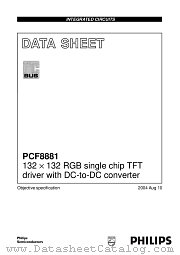 PCF8881U/2DD/1 datasheet pdf Philips
