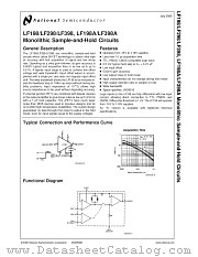 LF398 MWC datasheet pdf National Semiconductor