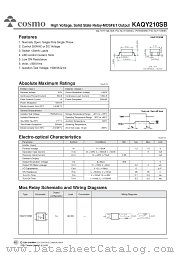 KAQY210SB datasheet pdf Cosmo Electronics