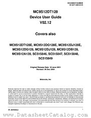 MC9S12A128B datasheet pdf Freescale (Motorola)