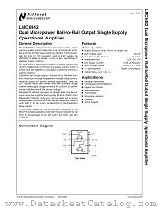 LMC6442AIM datasheet pdf National Semiconductor