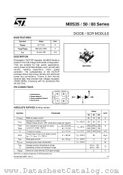 MDS50 datasheet pdf ST Microelectronics