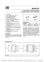 M54HC161D1 datasheet pdf ST Microelectronics
