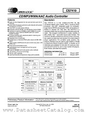 CS7410 datasheet pdf Cirrus Logic