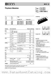 MCC19-16IO8B datasheet pdf IXYS