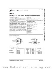 LM7121IM5X datasheet pdf National Semiconductor