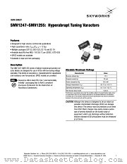 SMV1248-001 datasheet pdf Skyworks Solutions