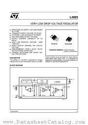 L4925PD013TR datasheet pdf ST Microelectronics
