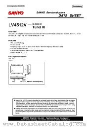 LV4512V datasheet pdf SANYO