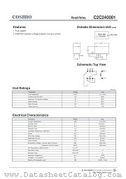 C2C240001 datasheet pdf Cosmo Electronics