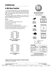 74FST3125QS datasheet pdf ON Semiconductor
