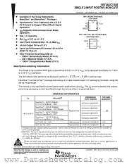 SN74AUC1G02YEPR datasheet pdf Texas Instruments