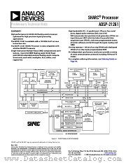 ADSP-21261 datasheet pdf Analog Devices