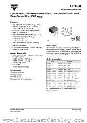 SFH608-4-X007 datasheet pdf Vishay