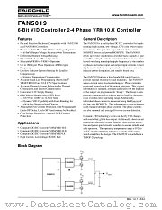 FAN5019MTCX datasheet pdf Fairchild Semiconductor
