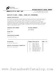 ADC1175MW-MLS datasheet pdf National Semiconductor