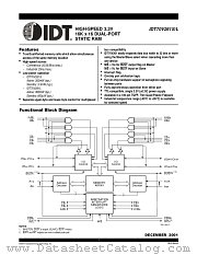 IDT70V261L25PFI datasheet pdf IDT