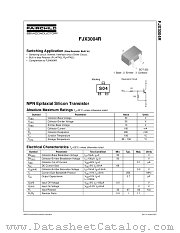 FJX3004RTF datasheet pdf Fairchild Semiconductor