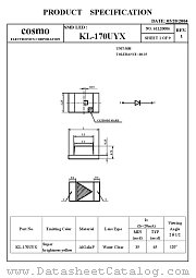 KL170UYX datasheet pdf Cosmo Electronics