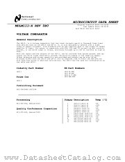 LM111W-MLS datasheet pdf National Semiconductor