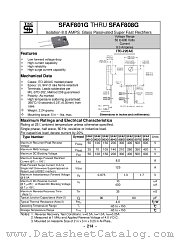 SFAF801G datasheet pdf Taiwan Semiconductor