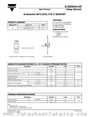 SUM55N03-16P datasheet pdf Vishay