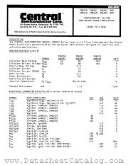 2N6052 datasheet pdf Central Semiconductor