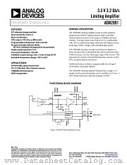 ADN2891ACPZ-RL7 datasheet pdf Analog Devices