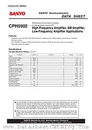 CPH5902 datasheet pdf SANYO