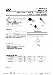 STQ1NC45R-AP datasheet pdf ST Microelectronics