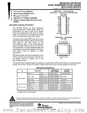 SN74ACT533DWR datasheet pdf Texas Instruments