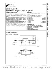 LM1117IDTX-5.0 datasheet pdf National Semiconductor