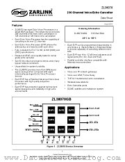 ZL38070 datasheet pdf Zarlink Semiconductor