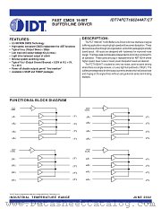 IDT74FCT166244ATPV datasheet pdf IDT