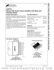 LM4731TA datasheet pdf National Semiconductor