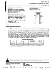 SN74HC166A datasheet pdf Texas Instruments