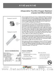 A1145LLHLT-T datasheet pdf Allegro MicroSystems