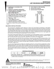 SN74HC163DBR datasheet pdf Texas Instruments