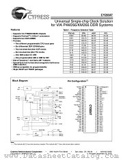 CY28347ZC datasheet pdf Cypress