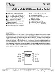 SP2526-1EN-L datasheet pdf Sipex Corporation