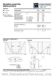 MQF45.0-0750/12 datasheet pdf Vectron