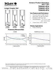 TGB4002-EPU datasheet pdf TriQuint Semiconductor