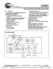 CY7C63001A-PC datasheet pdf Cypress