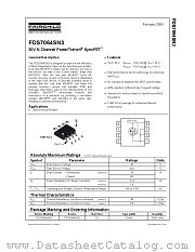 FDS7064SN3 datasheet pdf Fairchild Semiconductor