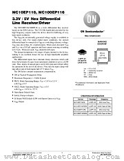 MC100EP116 datasheet pdf ON Semiconductor