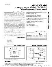 MAX1075 datasheet pdf MAXIM - Dallas Semiconductor